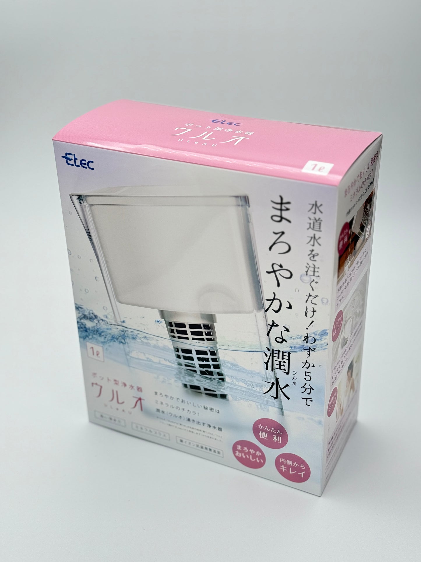 ポット型浄水器ウルオ/UleAU 本体(カートリッジ1個付き)
