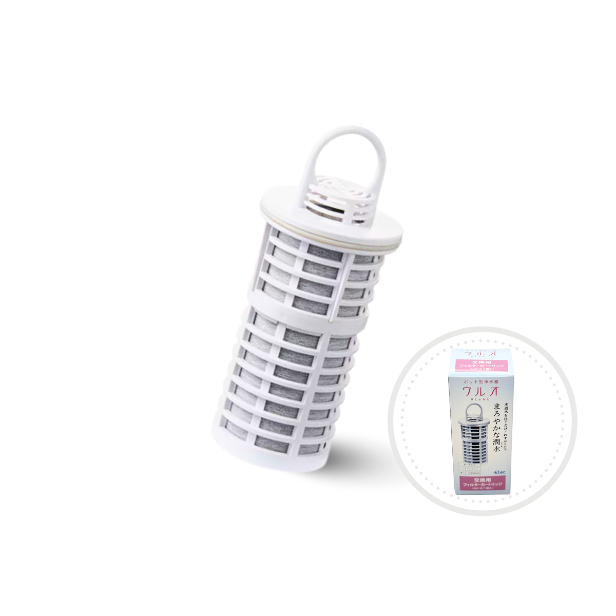 ポット型浄水器ウルオ／UleAU　交換用フィルターカートリッジ